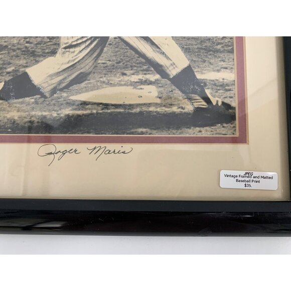 Set Of 6 Framed & Matted Vintage Sports Prints Featuring Iconic Athletes 15" x 1 - Picture 9 of 16